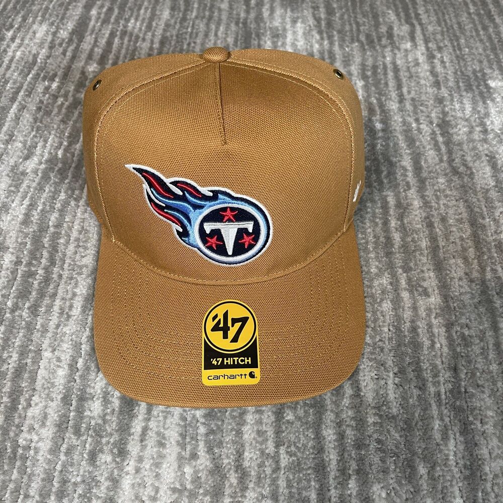 Tennessee Titans Hat Cap Snap Back One Size Mens Brown NFL Carhartt Hitch 47
